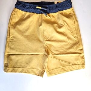 NWT C&C California Boy's Tan  Hybrid Shorts with Gray Waistband Size 5/6
